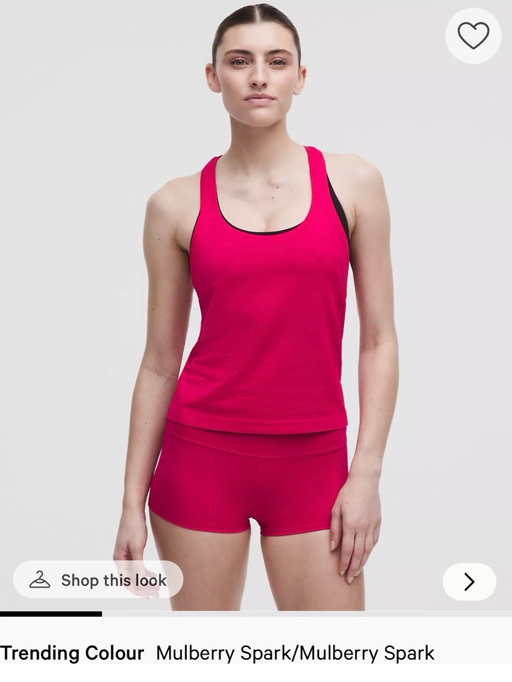 lululemon Swiftly Tech Racerback Tank Top 2.0 Waist Length Mulberry Spark size 8